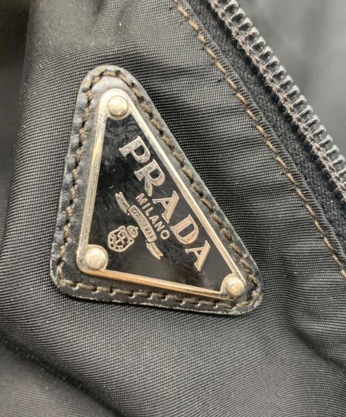 PRADA（プラダ）PRADA (プラダ) ナイロンショルダーバッグ ブラックの古着・服飾アイテム