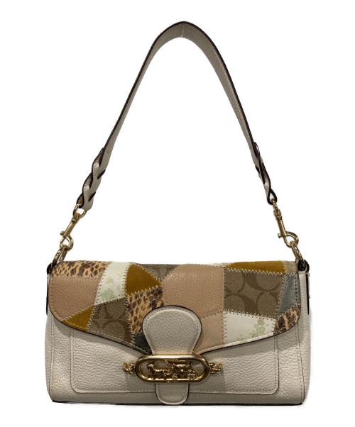 COACH（コーチ）COACH (コーチ) ショルダーバッグ アイボリー×ブラウンの古着・服飾アイテム