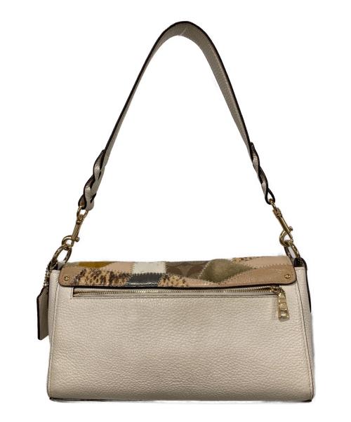 COACH（コーチ）COACH (コーチ) ショルダーバッグ アイボリー×ブラウンの古着・服飾アイテム