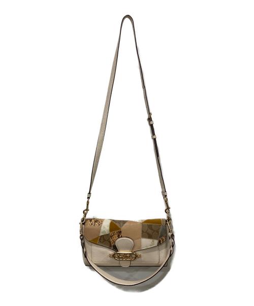 COACH（コーチ）COACH (コーチ) ショルダーバッグ アイボリー×ブラウンの古着・服飾アイテム