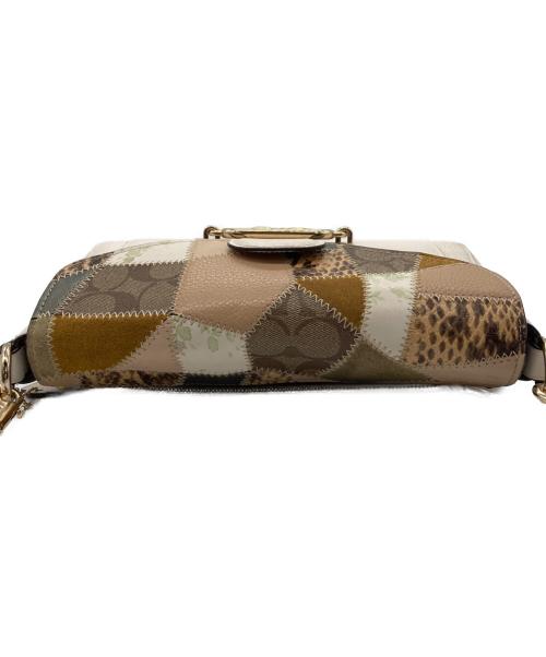 COACH（コーチ）COACH (コーチ) ショルダーバッグ アイボリー×ブラウンの古着・服飾アイテム