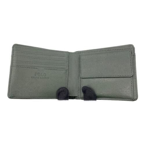POLO RALPH LAUREN（ポロ・ラルフローレン）POLO RALPH LAUREN (ポロ・ラルフローレン) 2つ折り財布 グリーンの古着・服飾アイテム