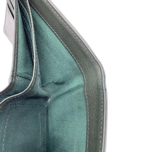 POLO RALPH LAUREN（ポロ・ラルフローレン）POLO RALPH LAUREN (ポロ・ラルフローレン) 2つ折り財布 グリーンの古着・服飾アイテム