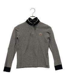 MONCLER（モンクレール）の古着「MAGLIA POLO MANICA LUNGA」｜グレー