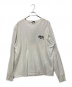 stussyステューシー）の古着「長袖カットソー　STUSSY TOKYO」｜ホワイト×ブラック