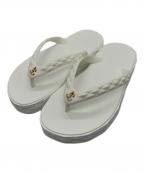 JIMMY CHOOジミーチュウ）の古着「diamond flip flop」｜ホワイト