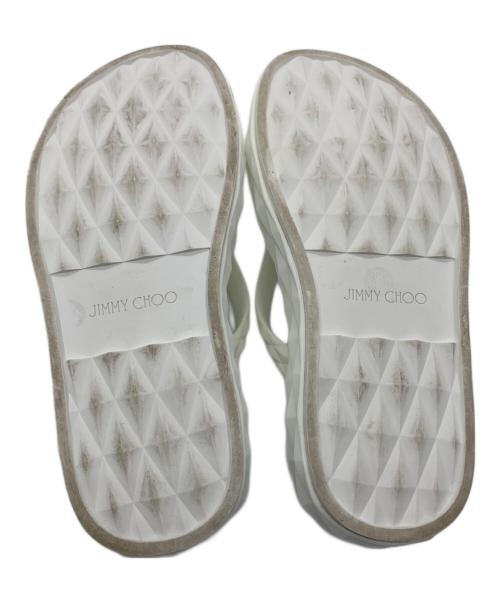 JIMMY CHOO（ジミーチュウ）JIMMY CHOO (ジミーチュウ) diamond flip flop ホワイト サイズ:SIZE 35の古着・服飾アイテム