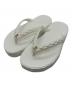 JIMMY CHOO（ジミーチュウ）の古着「diamond flip flop」｜ホワイト