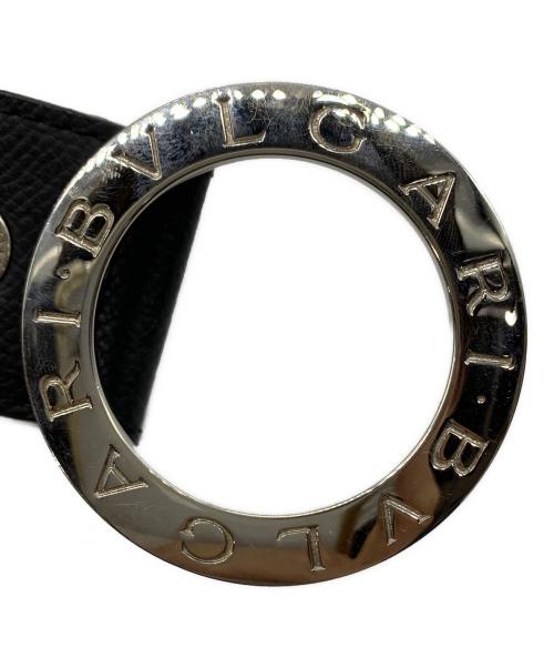 BVLGARI（ブルガリ）BVLGARI (ブルガリ) サークルロゴ　ベルト ブラックの古着・服飾アイテム