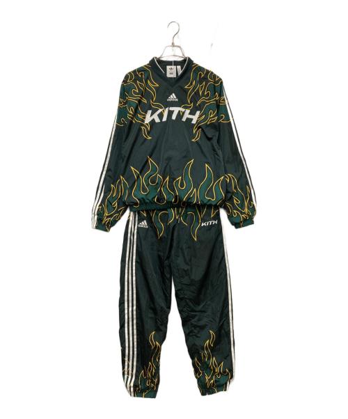 adidas（アディダス）adidas (アディダス) KITH (キス) セットアップジャージ グリーン サイズ:XSの古着・服飾アイテム