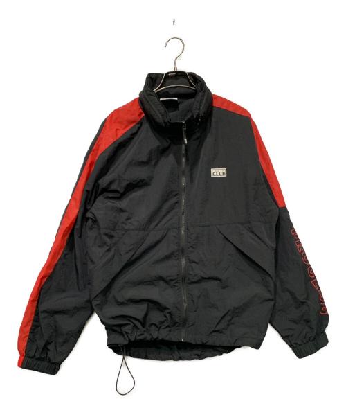 PROCLUB（プロクラブ）PROCLUB (プロクラブ) ナイロンジャケット ブラック×レッド サイズ:SIZE Mの古着・服飾アイテム