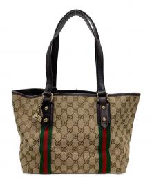 GUCCI（グッチ）の古着「キャンバストートバッグ」｜ブラウン