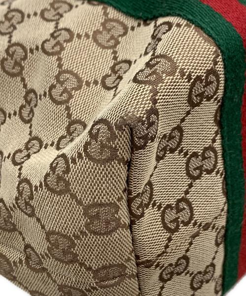 GUCCI（グッチ）GUCCI (グッチ) キャンバストートバッグ ブラウンの古着・服飾アイテム