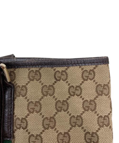 GUCCI（グッチ）GUCCI (グッチ) キャンバストートバッグ ブラウンの古着・服飾アイテム