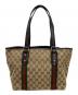 GUCCI (グッチ) キャンバストートバッグ ブラウン：40000円