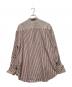 maison kitsune (メゾンキツネ) スタンドカラーシャツ レッド×ホワイト サイズ:SIZE S：10000円
