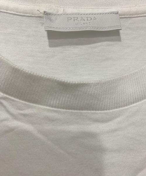PRADA（プラダ）PRADA (プラダ) クルーネックTシャツ ホワイト サイズ:SIZE Lの古着・服飾アイテム