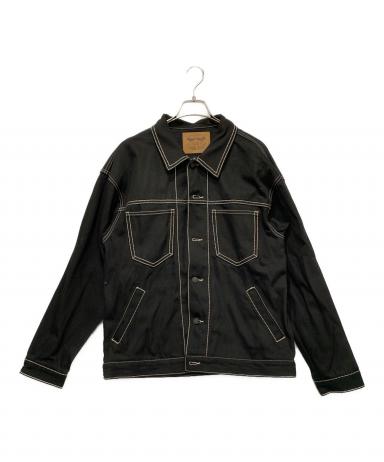 glamb　グラム　デニムジャケット　色残り濃いめ　表記サイズ3　正規品 中古・古着通販】glamb (グラム) デニムジャケット ブラック サイズ