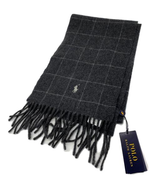 POLO RALPH LAUREN（ポロ・ラルフローレン）POLO RALPH LAUREN (ポロ・ラルフローレン) マフラー グレー 未使用品の古着・服飾アイテム