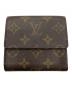 LOUIS VUITTON (ルイ ヴィトン) モノグラム　ポルトモネ・ビエ・カルトクレディ ブラウン：10000円