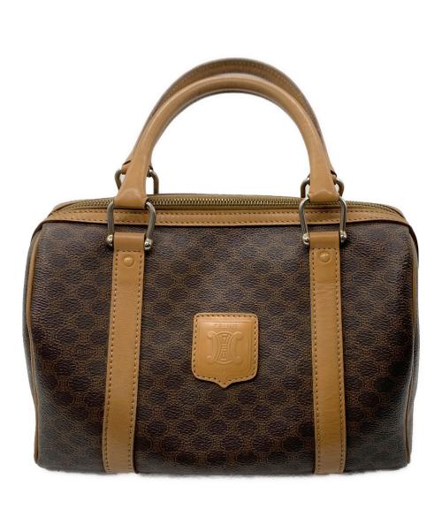 CELINE（セリーヌ）CELINE (セリーヌ) マカダム　ミニボストンバッグ ブラウンの古着・服飾アイテム