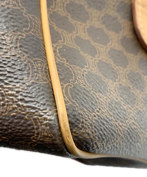 CELINE（セリーヌ）CELINE (セリーヌ) マカダム　ミニボストンバッグ ブラウンの古着・服飾アイテム