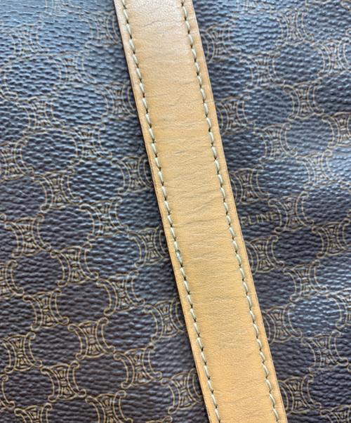 CELINE（セリーヌ）CELINE (セリーヌ) マカダム　ミニボストンバッグ ブラウンの古着・服飾アイテム