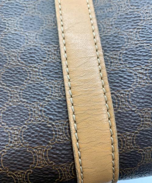 CELINE（セリーヌ）CELINE (セリーヌ) マカダム　ミニボストンバッグ ブラウンの古着・服飾アイテム