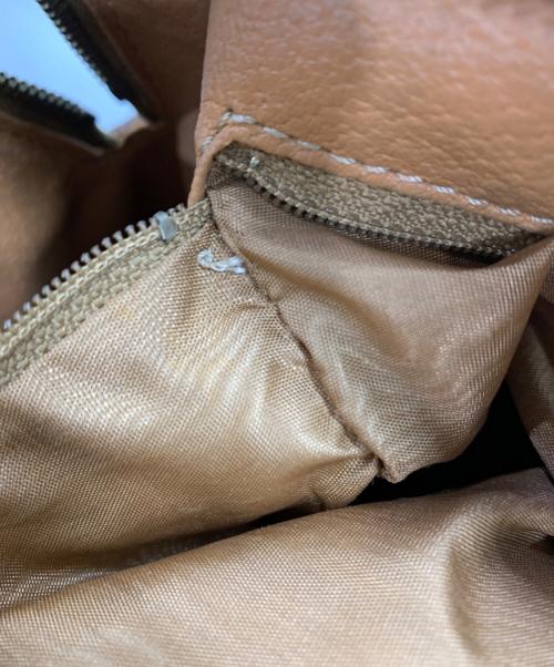 CELINE（セリーヌ）CELINE (セリーヌ) マカダム　ミニボストンバッグ ブラウンの古着・服飾アイテム