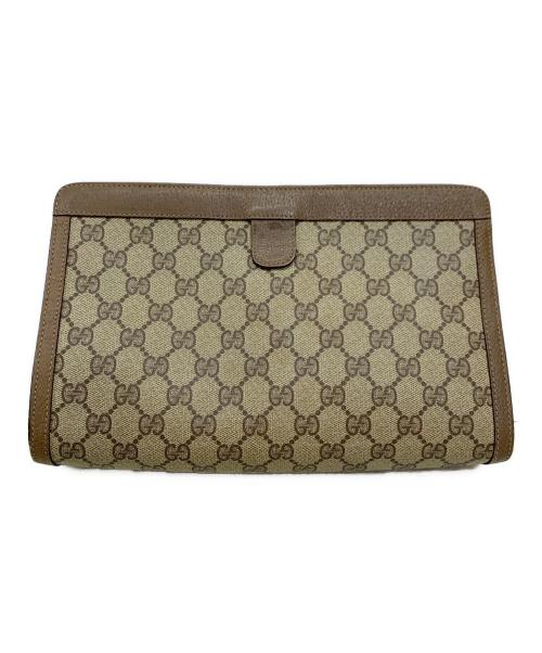 GUCCI（グッチ）GUCCI (グッチ) クラッチバッグ ブラウンの古着・服飾アイテム