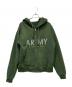 MLVINCE（メルヴィンス）の古着「ARMY ラインストーン ジップパーカー」｜グリーン