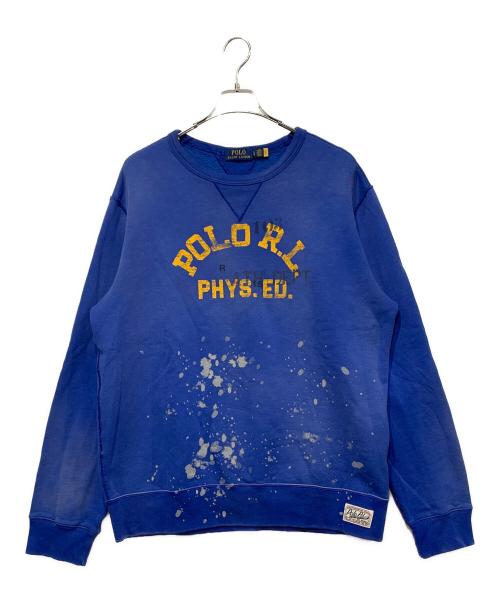 POLO RALPH LAUREN（ポロ・ラルフローレン）POLO RALPH LAUREN (ポロ・ラルフローレン) スウェット ブルー サイズ:SIZE Lの古着・服飾アイテム