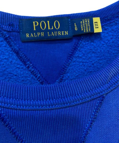 POLO RALPH LAUREN（ポロ・ラルフローレン）POLO RALPH LAUREN (ポロ・ラルフローレン) スウェット ブルー サイズ:SIZE Lの古着・服飾アイテム