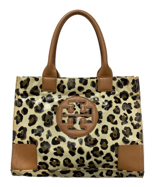 TORY BURCH（トリーバーチ）TORY BURCH (トリーバーチ) トートバッグ ベージュ×アイボリー×ブラックの古着・服飾アイテム
