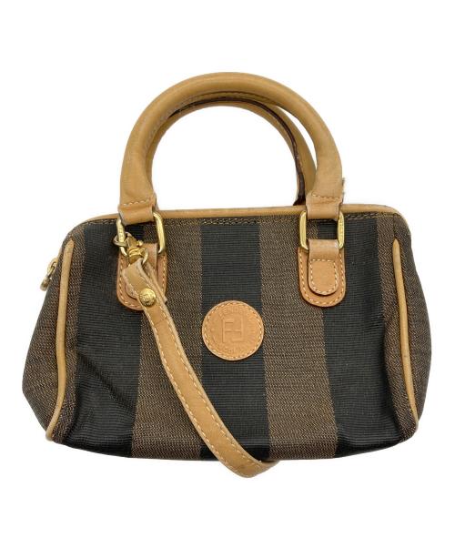 FENDI（フェンディ）FENDI (フェンディ) ペカン　ショルダーバッグ ブラック×オリーブの古着・服飾アイテム