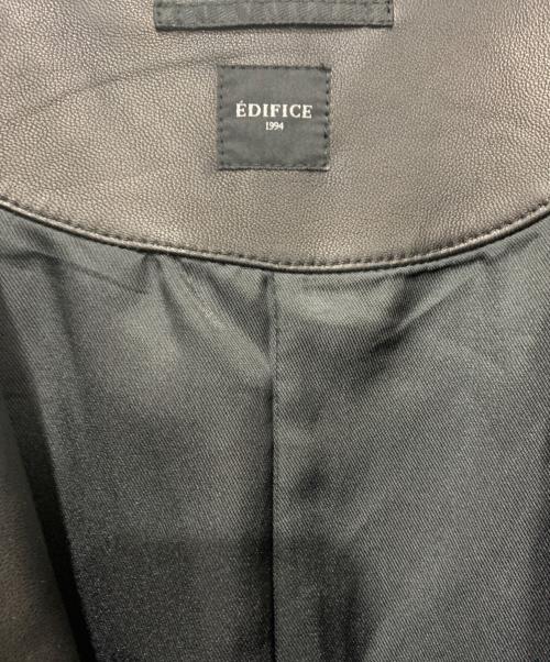 EDIFICE（エディフィス）EDIFICE (エディフィス) レザージャケット ブラック サイズ:SIZE Mの古着・服飾アイテム