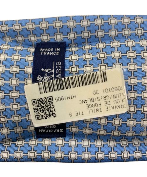 HERMES（エルメス）HERMES (エルメス) CRAVATE TWILL TIE 8 スカイブルー サイズ:表記無しの古着・服飾アイテム
