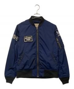 中古・古着通販】AVIREX (アヴィレックス) ブルゾン ネイビー サイズ