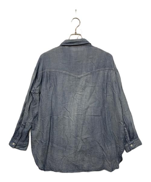 BEARDSLEY（ビアズリー）BEARDSLEY (ビアズリー) 長袖シャツ ブルー サイズ:Freeの古着・服飾アイテム