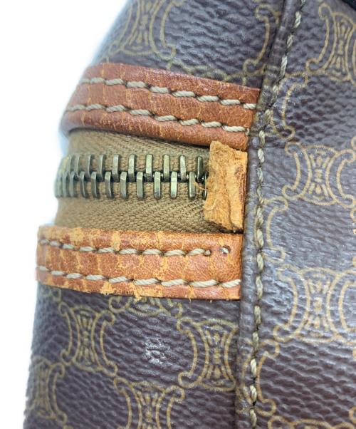 CELINE（セリーヌ）CELINE (セリーヌ) マカダム　バニティバッグ ブラウンの古着・服飾アイテム