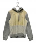 BALENCIAGAバレンシアガ）の古着「プルオーバーパーカー」｜ベージュ×グレー