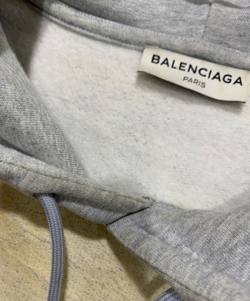 BALENCIAGA（バレンシアガ）BALENCIAGA (バレンシアガ) プルオーバーパーカー ベージュ×グレー サイズ:Sの古着・服飾アイテム