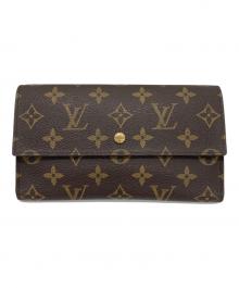 LOUIS VUITTON（ルイ ヴィトン）の古着「3つ折り財布」｜ブラウン