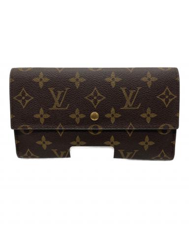 未使用品　箱付き　LOUIS VUITTON 三つ折り財布　モノグラム　ブラウン 中古・古着通販】LOUIS VUITTON (ルイ ヴィトン) 3つ折り財布 ブラウン