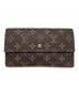 LOUIS VUITTON（ルイ ヴィトン）の古着「3つ折り財布」｜ブラウン