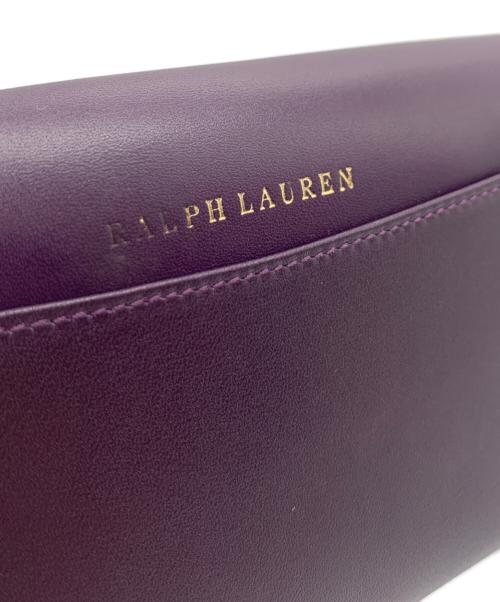 RALPH LAUREN（ラルフローレン）RALPH LAUREN (ラルフローレン) リッキーコンチネンタルウォレット パープル 未使用品の古着・服飾アイテム