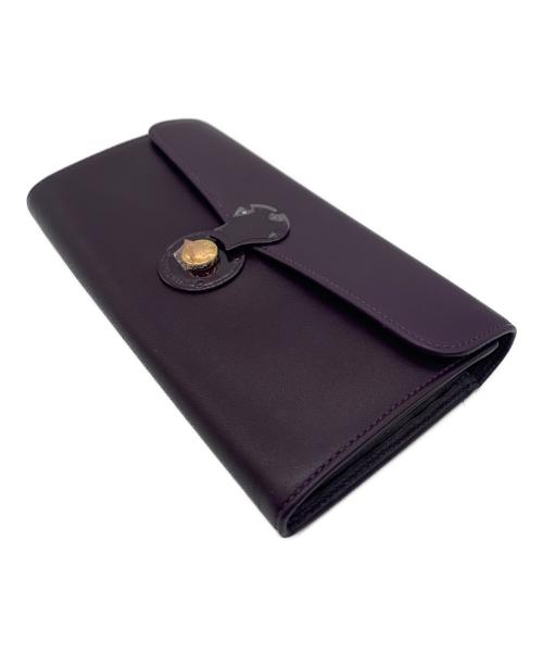 RALPH LAUREN（ラルフローレン）RALPH LAUREN (ラルフローレン) リッキーコンチネンタルウォレット パープル 未使用品の古着・服飾アイテム