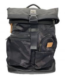 TUMI（トゥミ）の古着「ロールトップリュック」｜ブラック×グレー