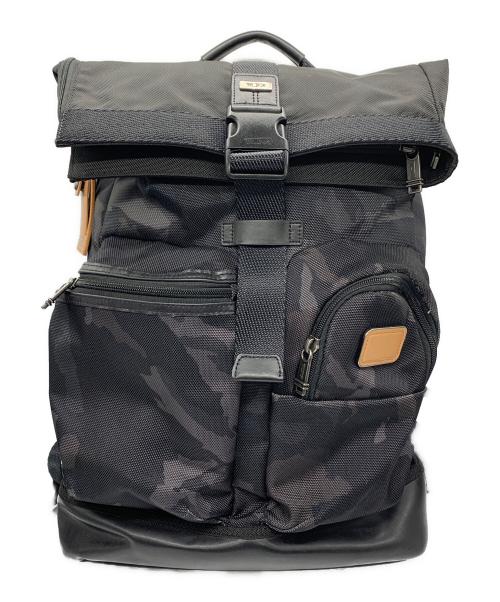 TUMI（トゥミ）TUMI (トゥミ) ロールトップリュック ブラック×グレーの古着・服飾アイテム