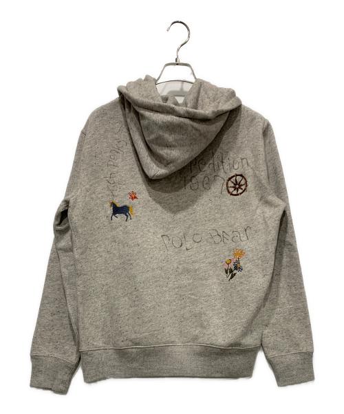 POLO COUNTRY（ポロカントリー）POLO COUNTRY (ポロカントリー) ポロベアフリース後付けパーカー グレー サイズ:SIZE Sの古着・服飾アイテム